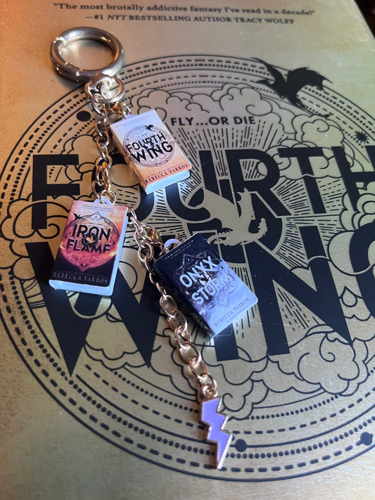 Fourth Wing Series Keychain/Bag Charm